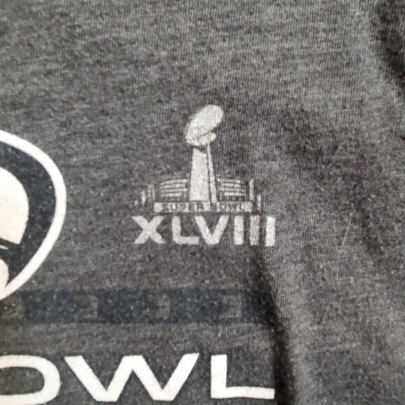 Seattle Seahawks Shirt Adult Womens Large 14/16 Gray Long-Sleeve NFL Superbowl - Picture 5 of 10